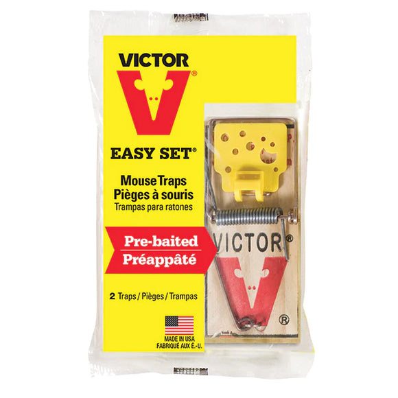 VICTOR EASY SET MOUSE TRAPS 2 PACK