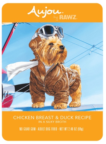 RAWZ Aujou Chicken Breast & Duck Recipe Wet Dog Food