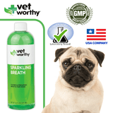 Vet Worthy Sparkling Breath Liquid for Dogs (16 oz)