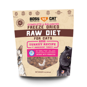 Boss Cat® Brand Freeze Dried Raw Diet Turkey Recipe