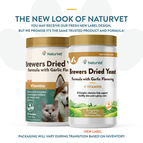 NaturVet Brewers Dried Yeast With Garlic Powder