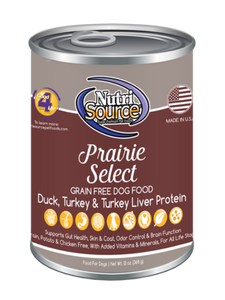 NutriSource® Grain Free Prairie Select Canned Dog Food