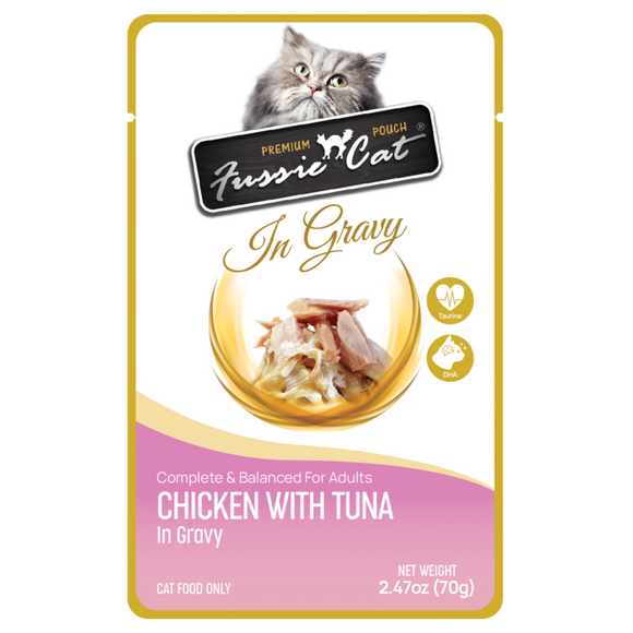 Fussie Cat Chicken with Tuna in Gravy Cat Food