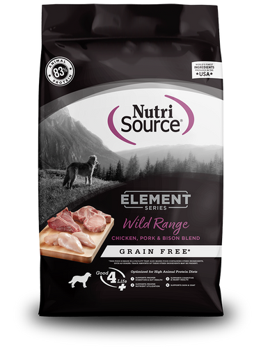 NutriSource® Element Series Wild Range Recipe Grain Free Chicken, Pork & Bison Blend Dog Food