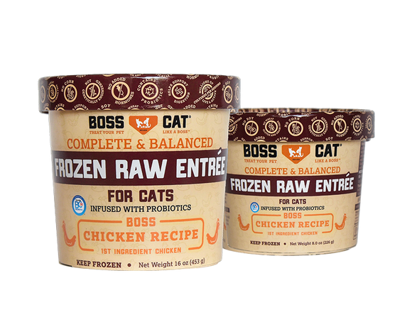 Boss Cat® Complete and Balanced Raw Entrée Deli Cups Chicken Entree (16-oz)