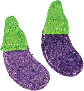 A & E Cages Loofah Eggplants Small Animal Toy (Case of 24)