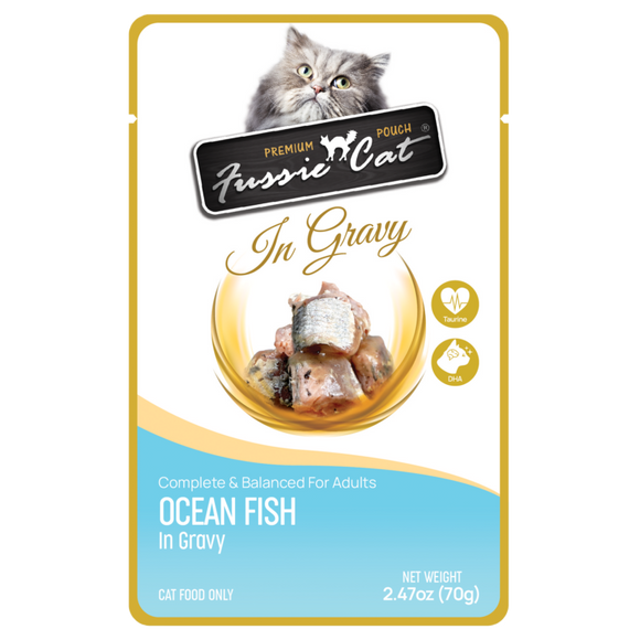 Fussie Cat Ocean Fish in Gravy Cat Food