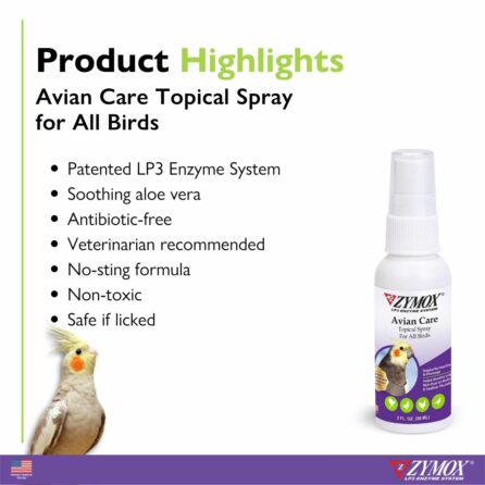 Zymox Avian Care Topical Spray for All Birds