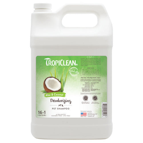 TropiClean Aloe & Coconut Deodorizing Shampoo for Pets