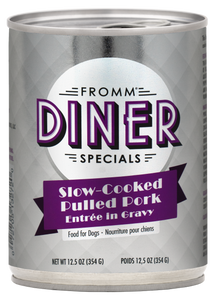 Fromm Diner Specials Slow-Cooked Pulled Pork Entrée in Gravy Dog Food