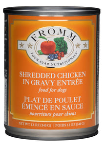 Fromm Four-Star Shredded Chicken in Gravy Entrée Dog Food