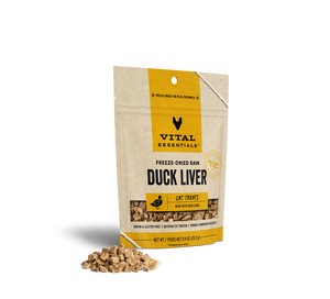 Vital Essentials Freeze-Dried Raw Duck Liver Cat Treats (0.9 oz)