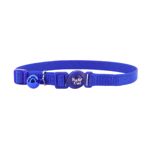Coastal Pet Products Safe Cat Adjustable Snag-Proof Breakaway Collar (3/8" X  8"-12", Blue)