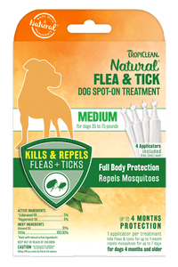 TropiClean Natural Flea & Tick Spot-On Treatment