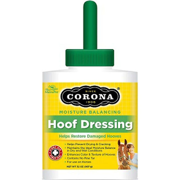 CORONA COMPLETE DAILY CARE HOOF DRESSING W/ BRUSH (32 OZ)