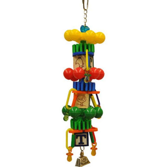 HAPPY BEAKS SPIN TOWER BIRD TOY