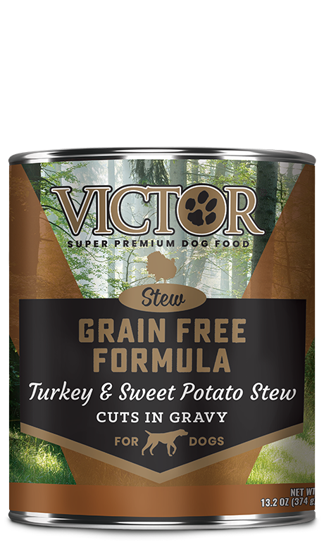 Victor Pet Food Grain Free Formula Turkey and Sweet Potato Cuts in Gravy Victor Pet Food Grain Free Formula Turkey and Sweet Potato Cuts in Gravy