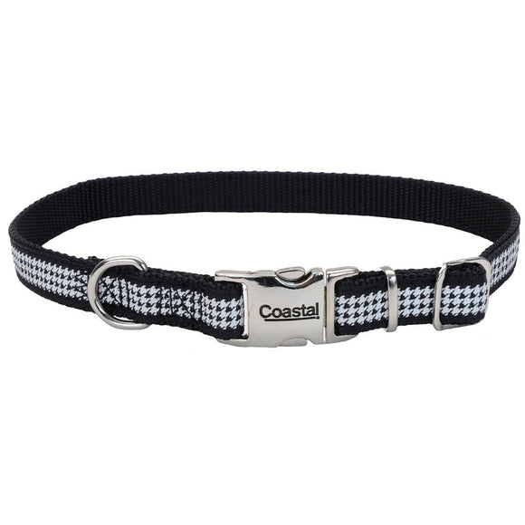 Coastal Pet Products Ribbon Adjustable Dog Collar with Metal Buckle (5/8